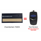 Chamberlain 750CB Compatible 390 MHz Single Button Visor Garage Door Opener Remote